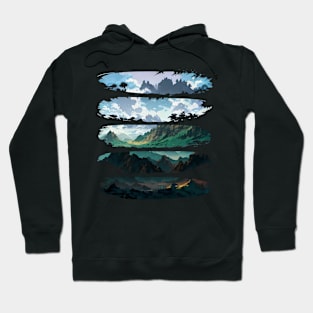 Uncharted Wilderness - Mountain Adventure Hoodie